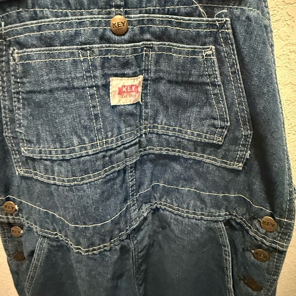 Vintage Key Women's Blue Denim Overalls Size 12 Tall - Picture 6 of 13
